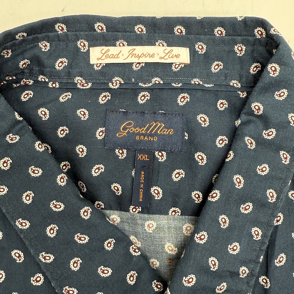 Good Man Brand Navy Paisley Shirt